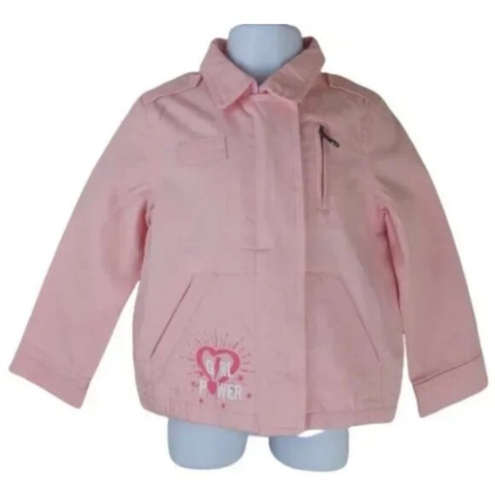 Jessica Simpson Girls Pink Jean Jacket 2T Toddler Denim Coat NWOT